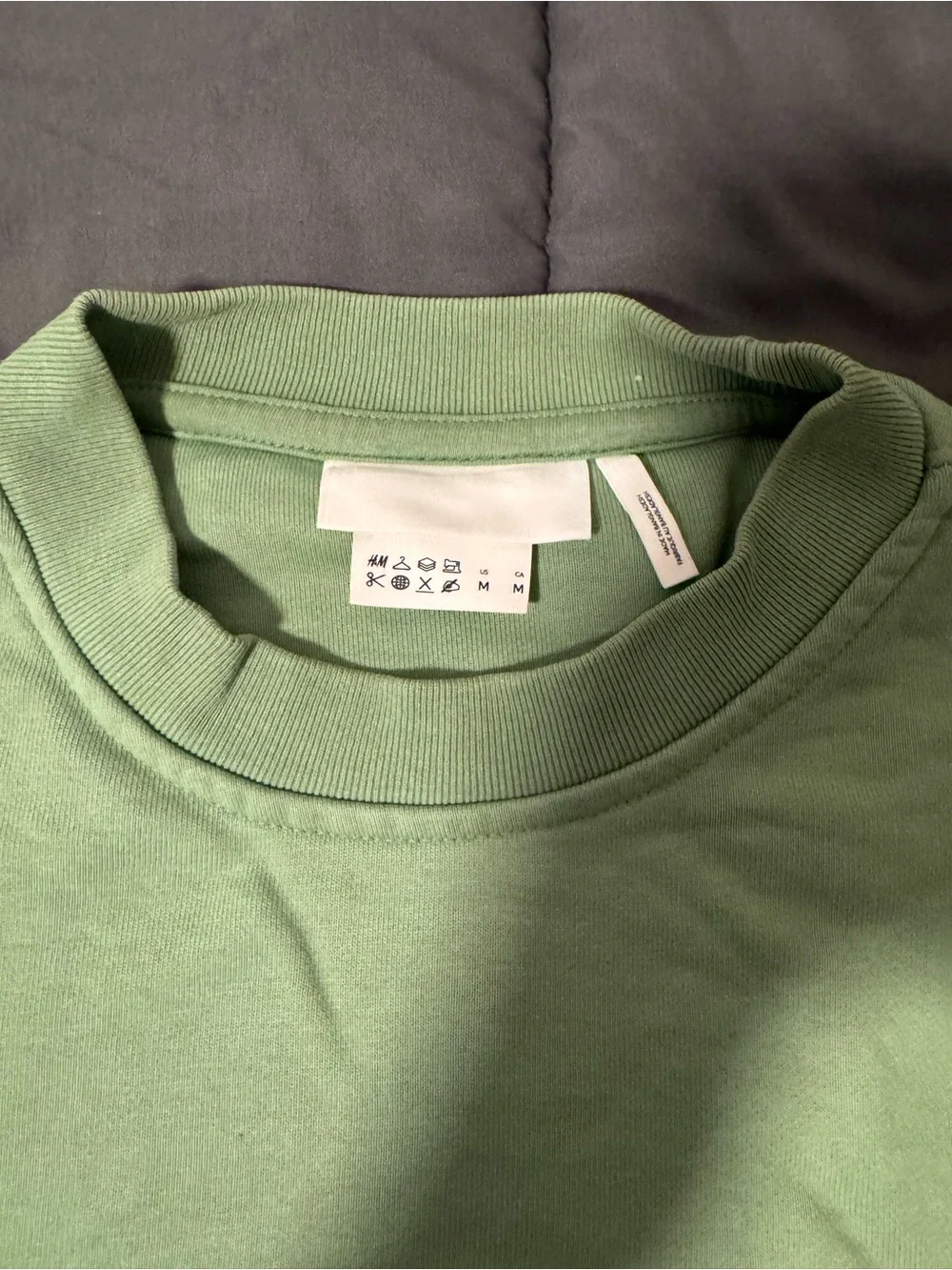 H&M Green Crewneck Sweater